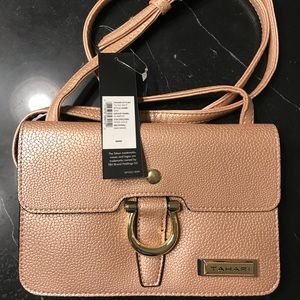 NWT New Tahari rose gold pink crossbody bag purse